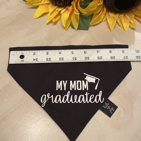 My Mom/Dad Graduated Over The Collar Dog Bandana - Picture 4 of 4